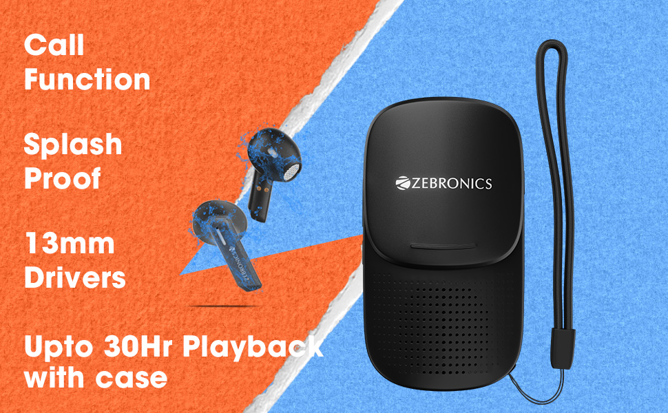 "Unleash Your Sound Experience: Zebronics Sound Bomb X1 - The Ultimate 3-in-1 Wireless Bluetooth Earbuds!"